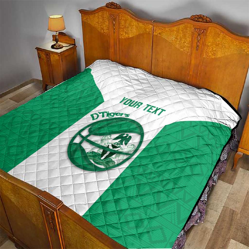 Afro Basketball Custom Nigeria Quilt Come On Tigers LT14