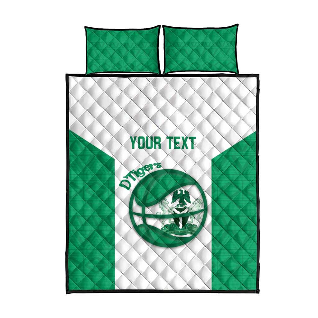 Afro Basketball Custom Nigeria Quilt Bed Set Come On Tigers LT14