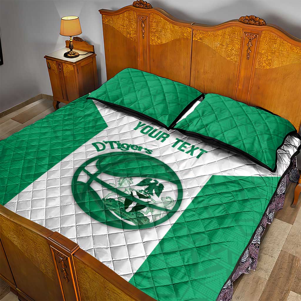 Afro Basketball Custom Nigeria Quilt Bed Set Come On Tigers LT14