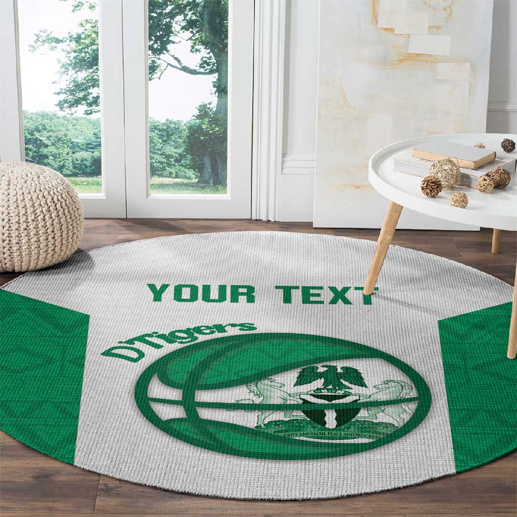 Afro Basketball Custom Nigeria Round Carpet Come On Tigers LT14
