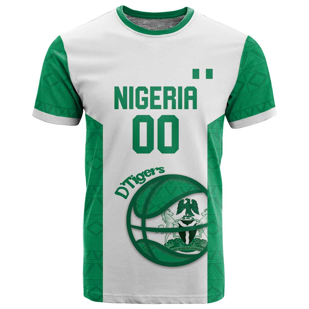 Afro Basketball Custom Nigeria T shirt Come On Tigers LT14