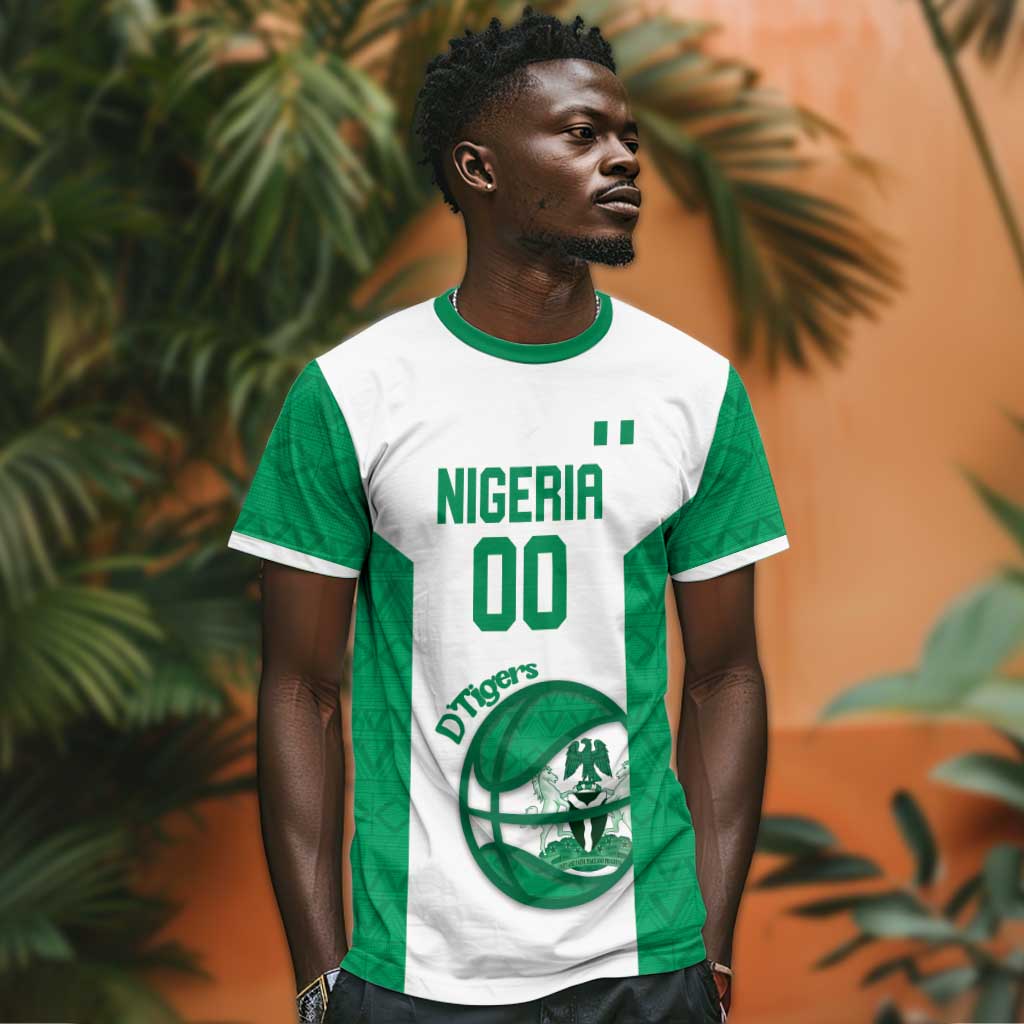 Afro Basketball Custom Nigeria T shirt Come On Tigers LT14