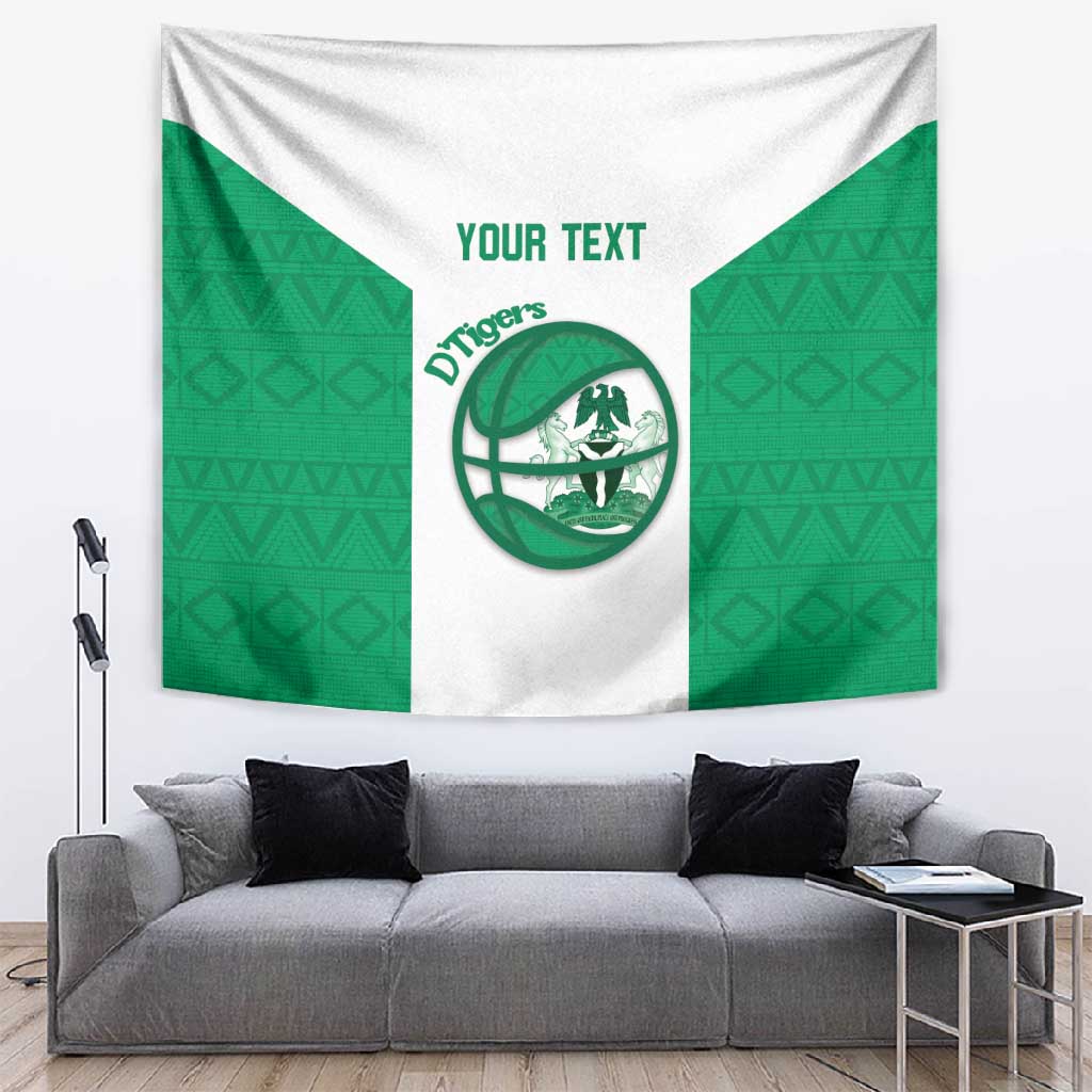 Afro Basketball Custom Nigeria Tapestry Come On Tigers LT14