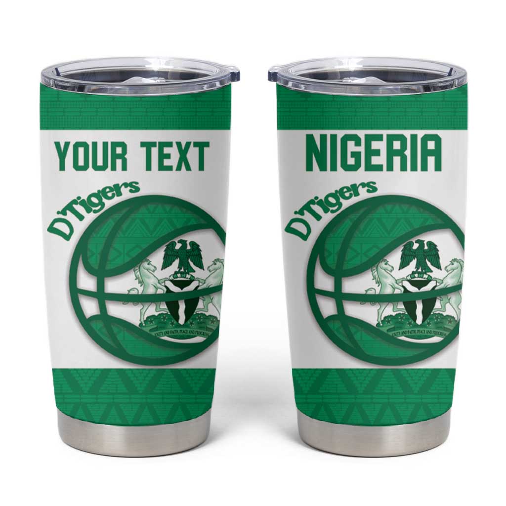 Afro Basketball Custom Nigeria Tumbler Cup Come On Tigers LT14