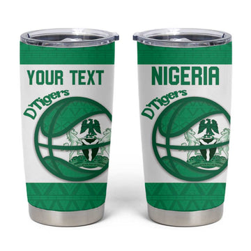 Afro Basketball Custom Nigeria Tumbler Cup Come On Tigers LT14