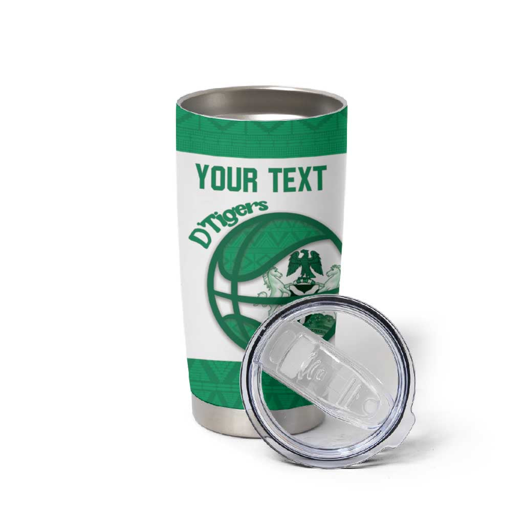 Afro Basketball Custom Nigeria Tumbler Cup Come On Tigers LT14
