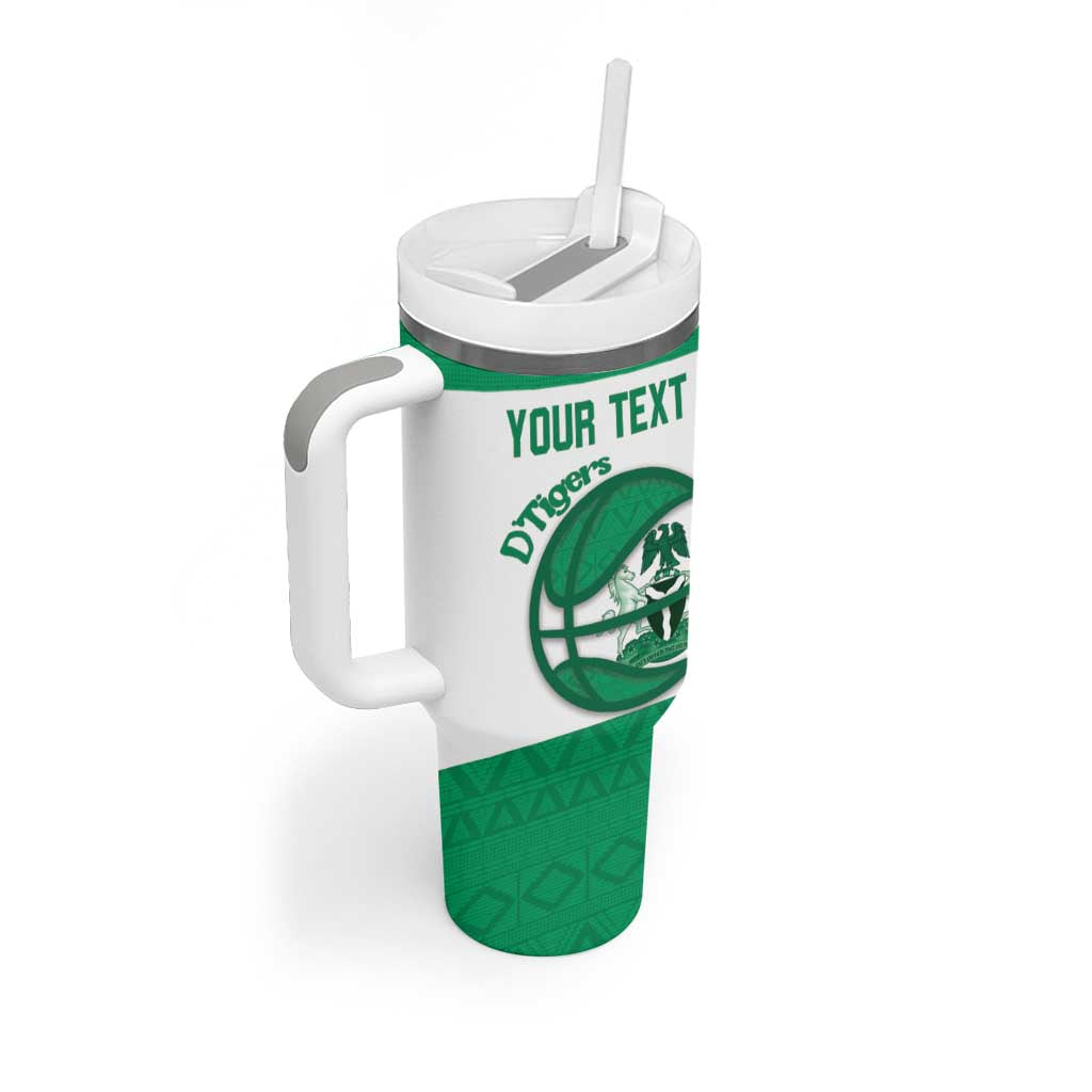 Afro Basketball Custom Nigeria Tumbler With Handle Come On Tigers LT14