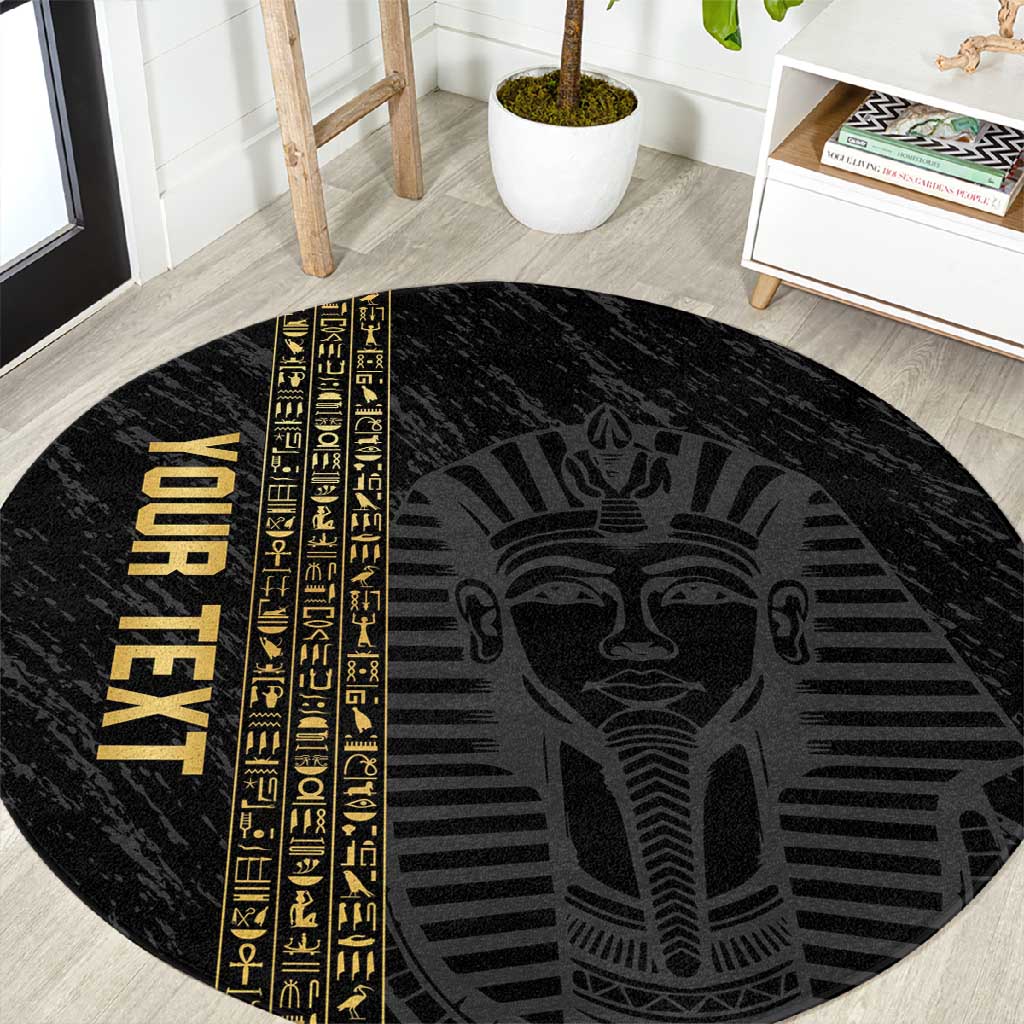 Afro Basketball Custom Egypt Round Carpet Come On Pharaohs LT14