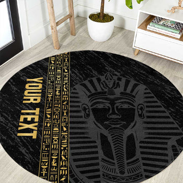 Afro Basketball Custom Egypt Round Carpet Come On Pharaohs LT14