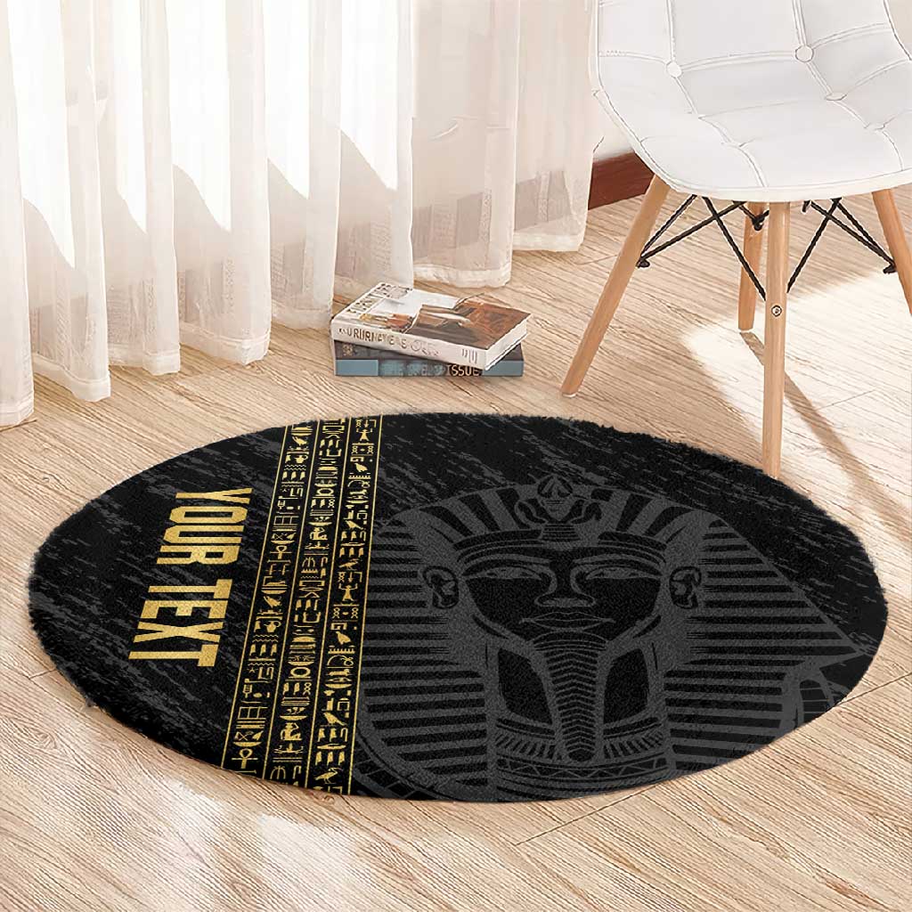 Afro Basketball Custom Egypt Round Carpet Come On Pharaohs LT14
