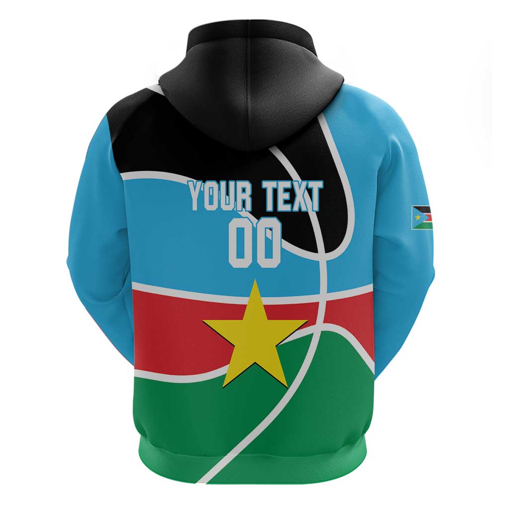 South Sudan Basketball Custom Hoodie Come On Bright Stars LT14