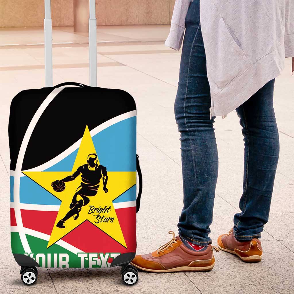 South Sudan Basketball Custom Luggage Cover Come On Bright Stars LT14