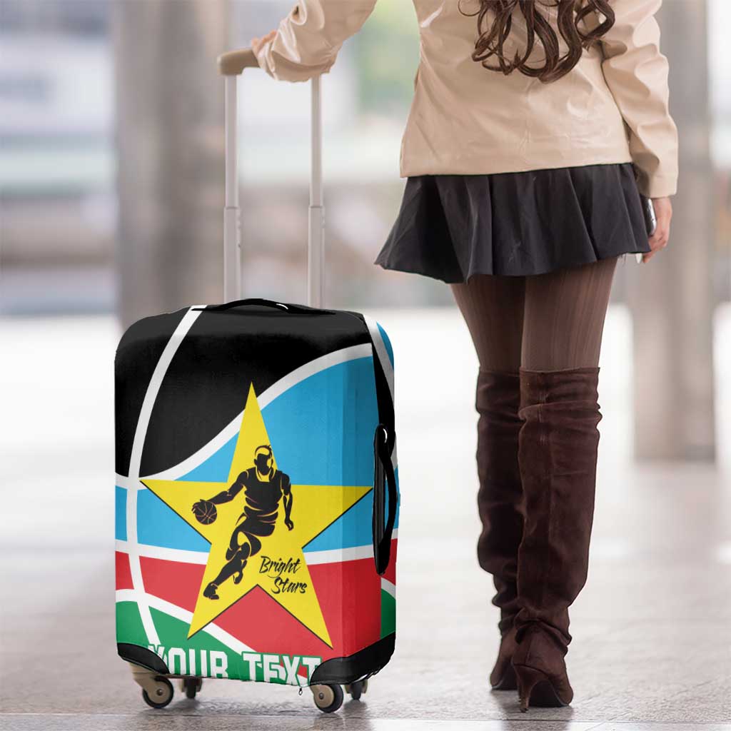 South Sudan Basketball Custom Luggage Cover Come On Bright Stars LT14