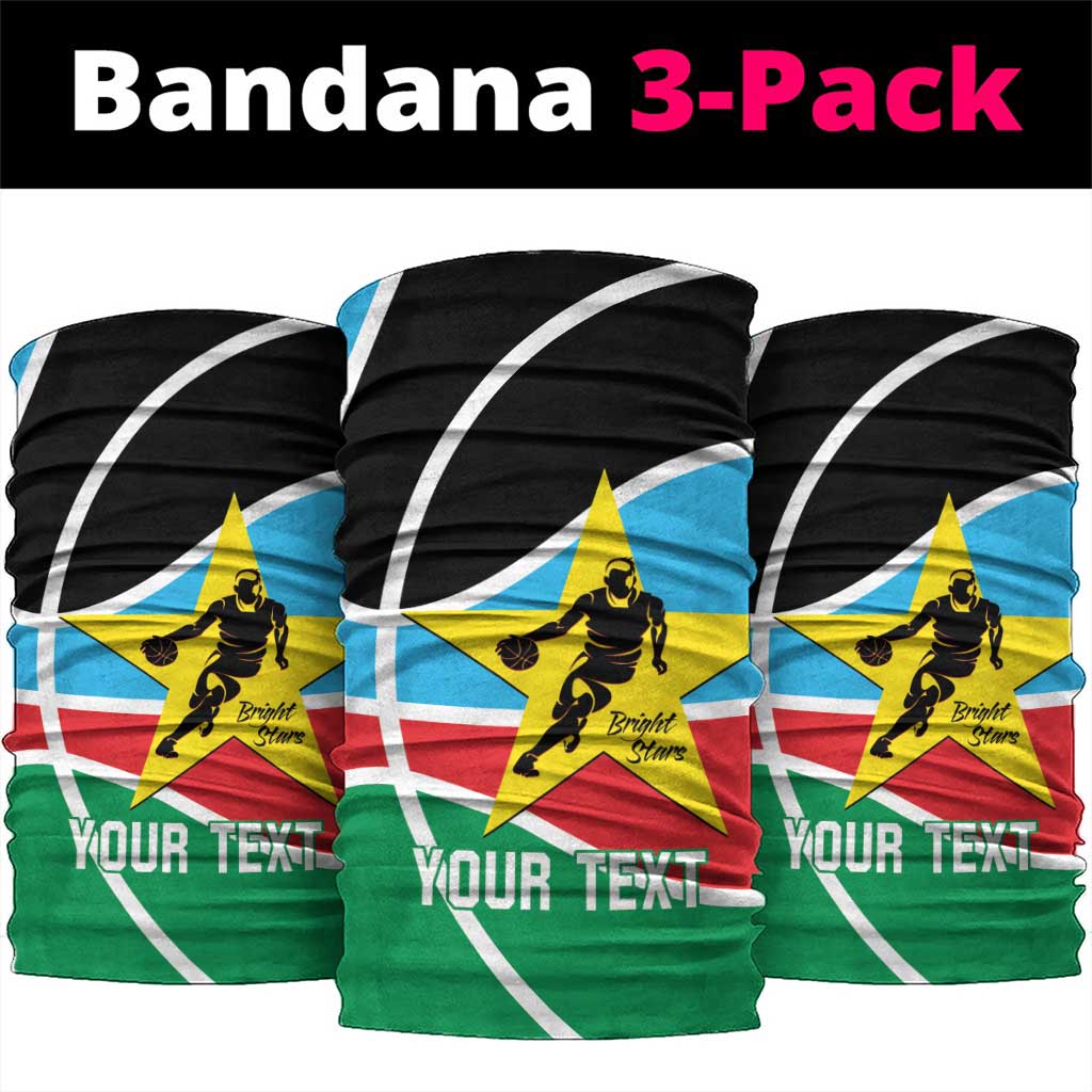 South Sudan Basketball Custom Neck Gaiter Come On Bright Stars LT14