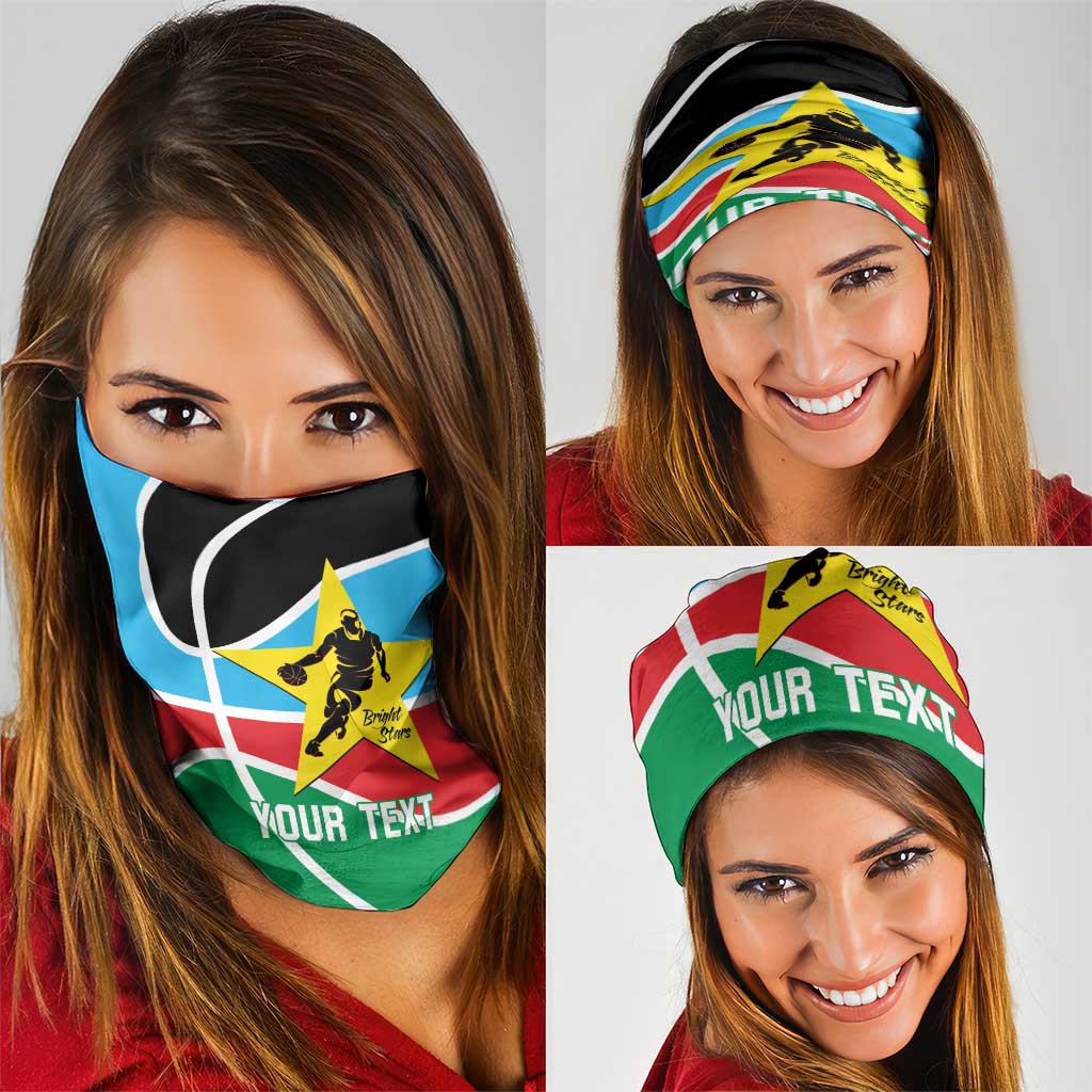 South Sudan Basketball Custom Neck Gaiter Come On Bright Stars LT14