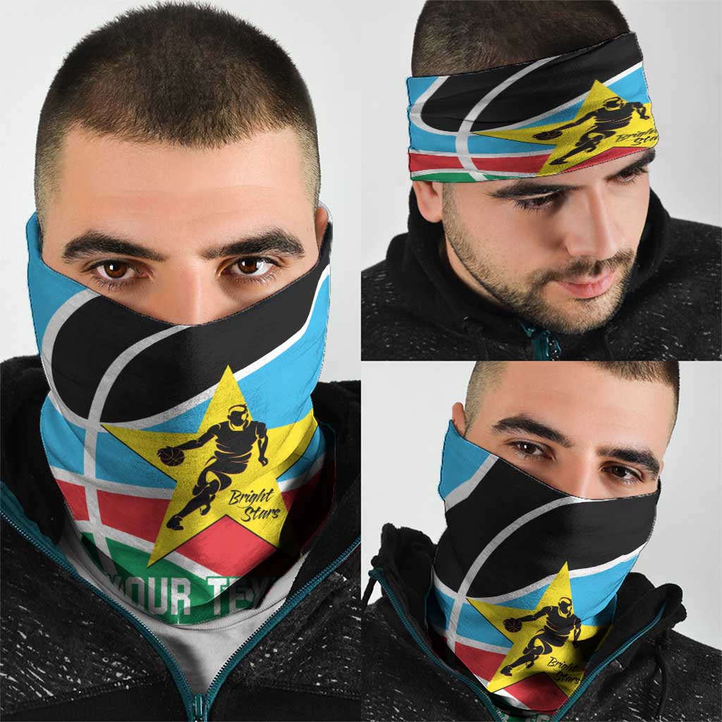South Sudan Basketball Custom Neck Gaiter Come On Bright Stars LT14