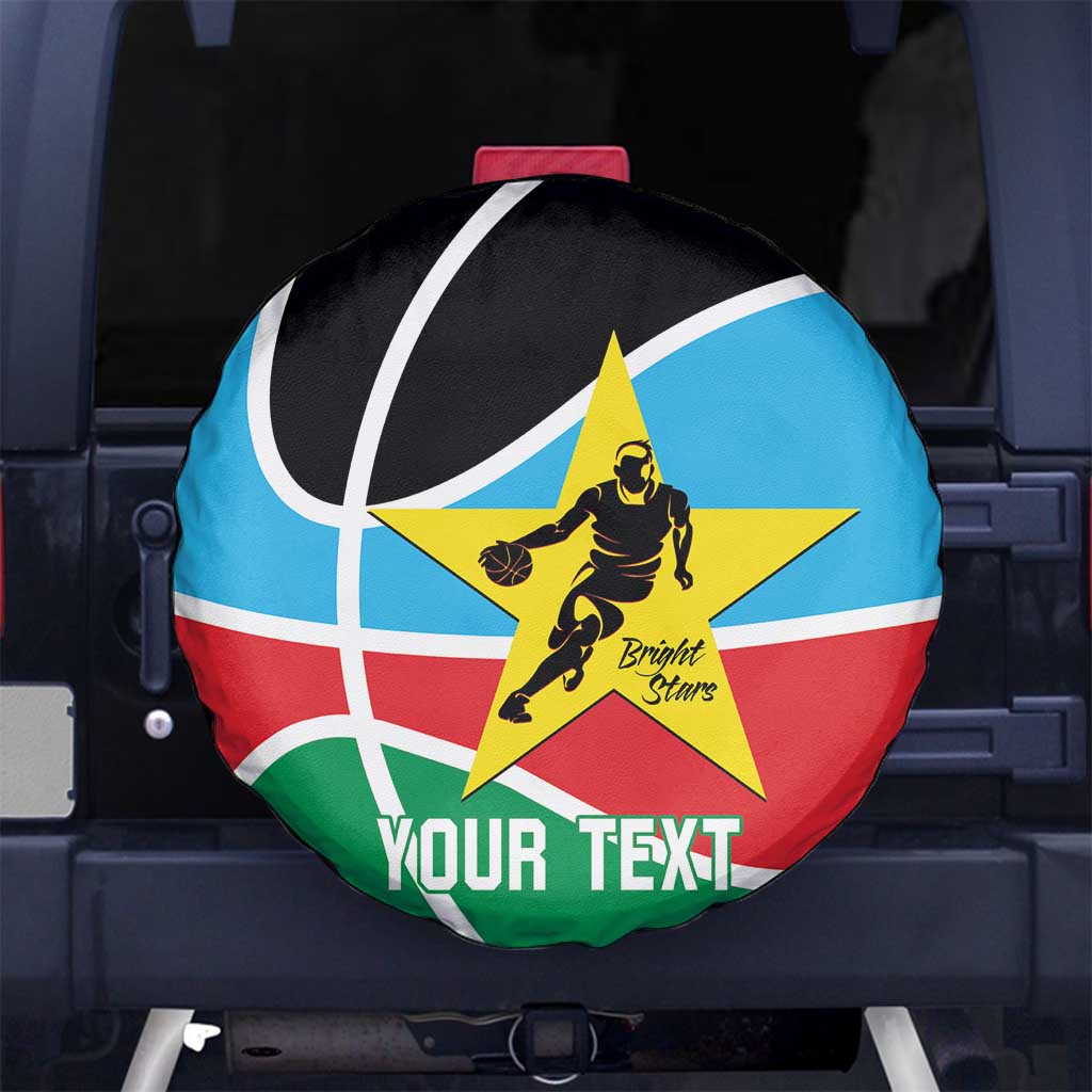 South Sudan Basketball Custom Spare Tire Cover Come On Bright Stars LT14