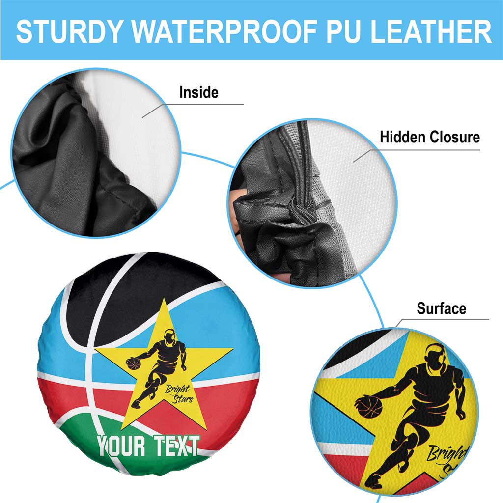 South Sudan Basketball Custom Spare Tire Cover Come On Bright Stars LT14