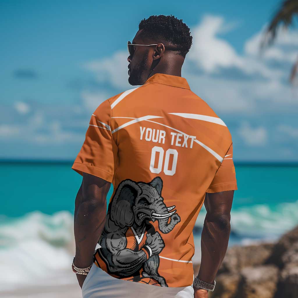 Afro Basketball Custom Ivory Coast Hawaiian Shirt Allez Les Elephants LT14