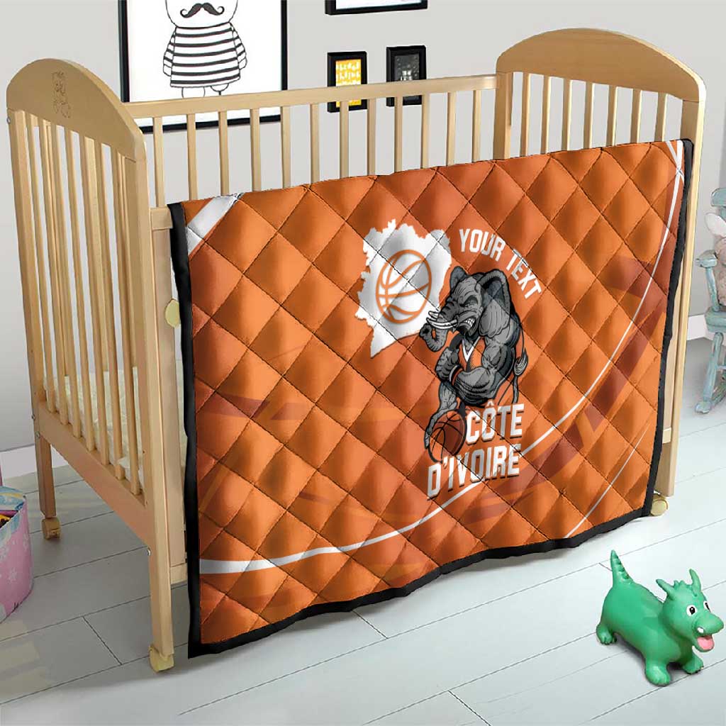 Afro Basketball Custom Ivory Coast Quilt Allez Les Elephants LT14