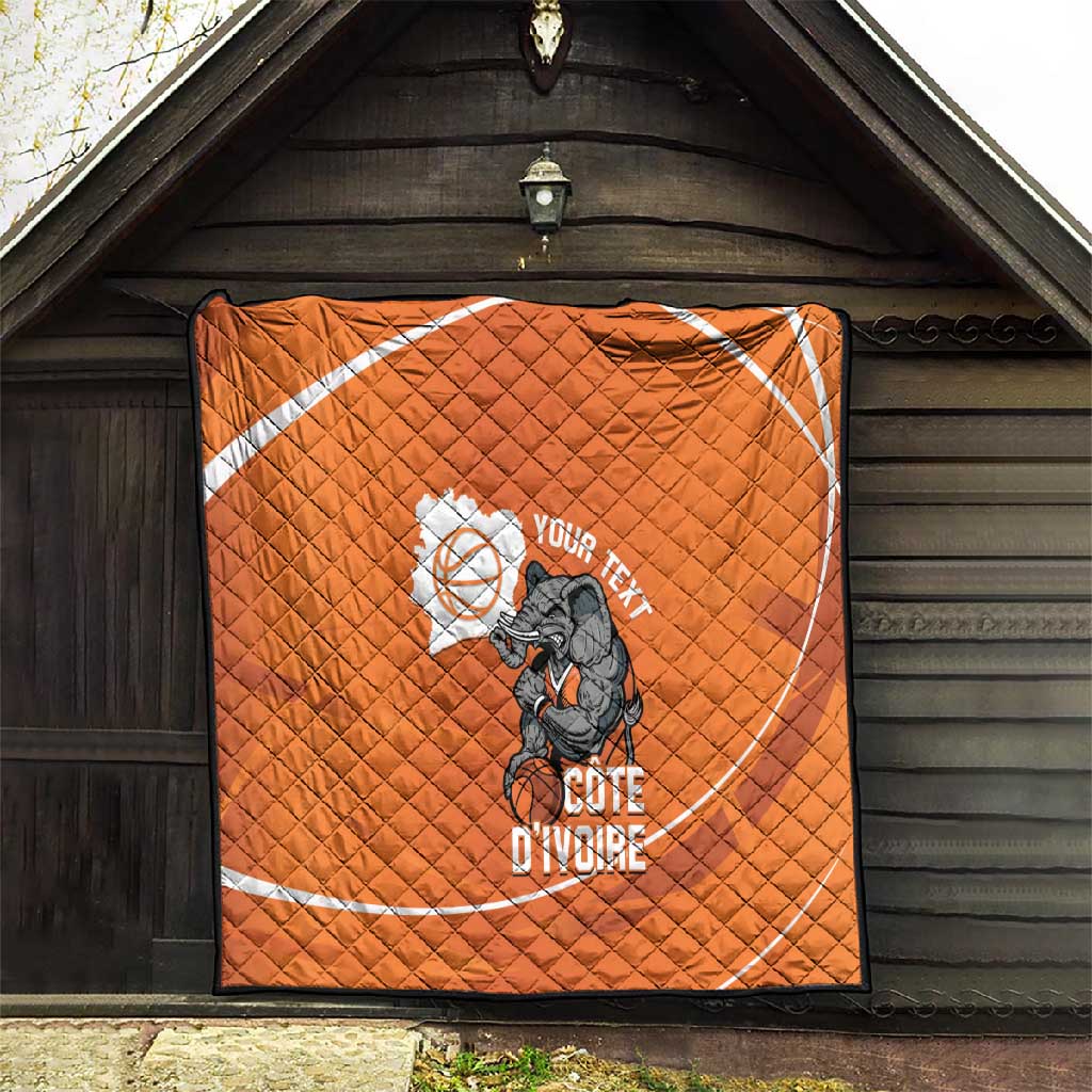 Afro Basketball Custom Ivory Coast Quilt Allez Les Elephants LT14