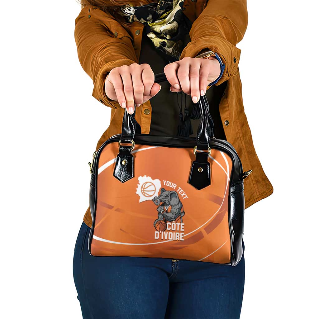 Ivory Coast Basketball Custom Shoulder Handbag Allez Les Elephants LT14