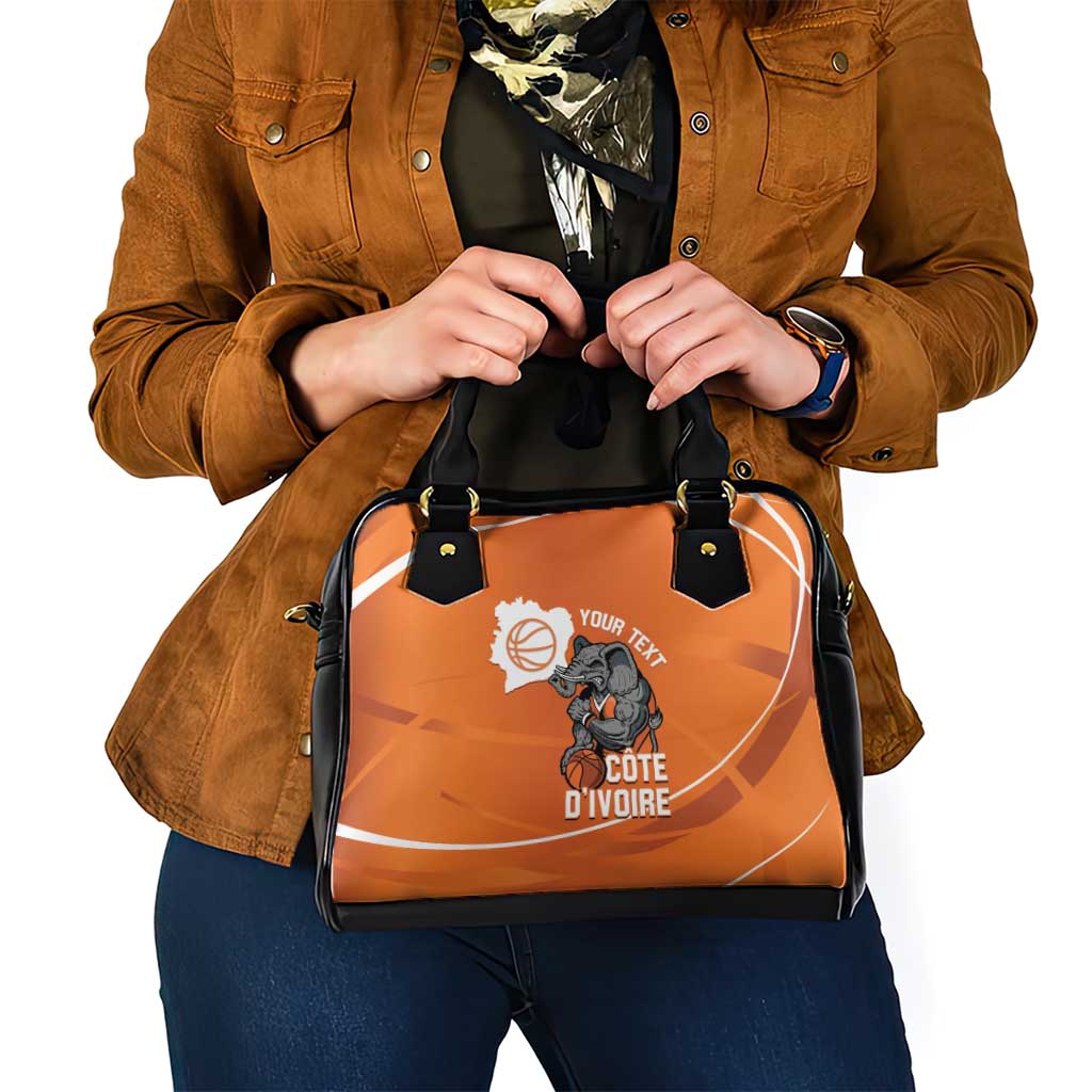 Ivory Coast Basketball Custom Shoulder Handbag Allez Les Elephants LT14
