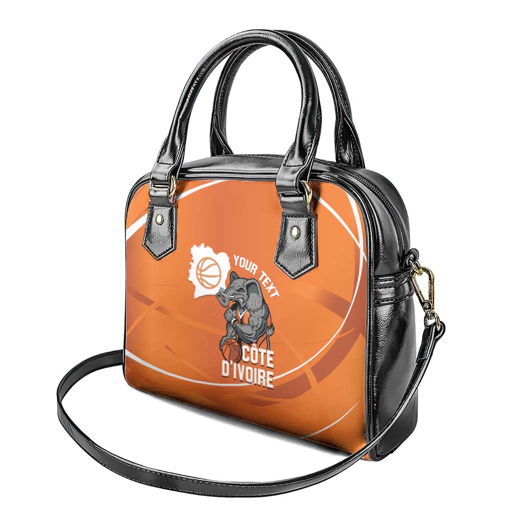 Ivory Coast Basketball Custom Shoulder Handbag Allez Les Elephants LT14