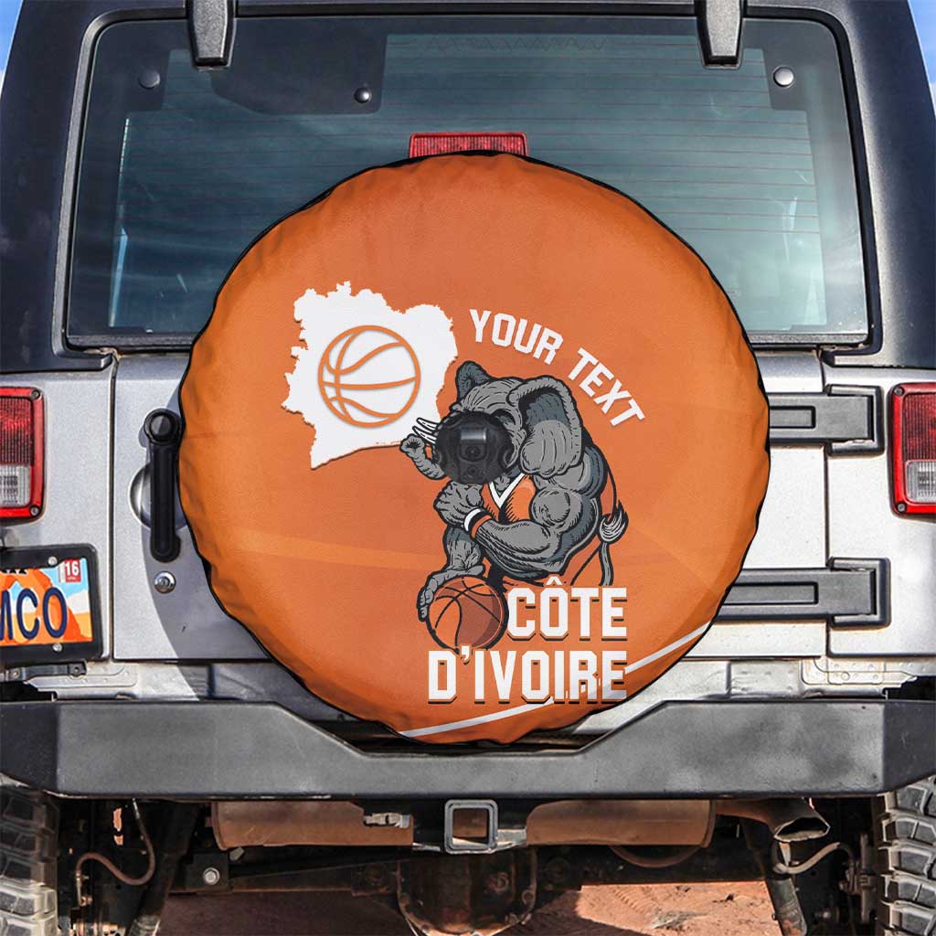 Ivory Coast Basketball Custom Spare Tire Cover Allez Les Elephants LT14