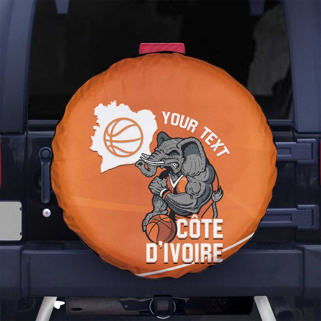 Ivory Coast Basketball Custom Spare Tire Cover Allez Les Elephants LT14