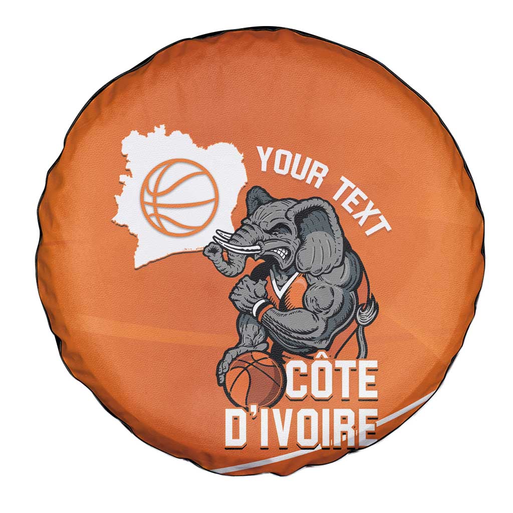 Ivory Coast Basketball Custom Spare Tire Cover Allez Les Elephants LT14