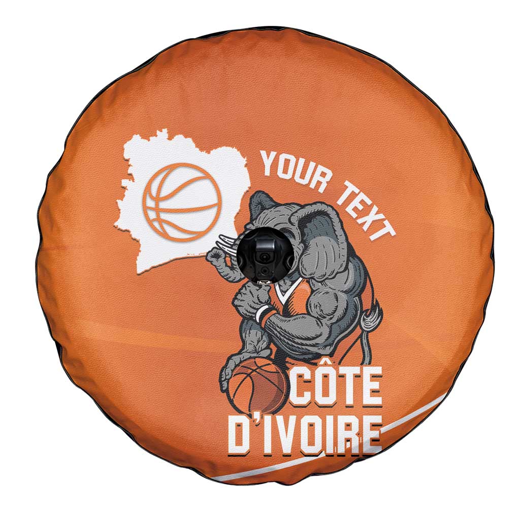 Ivory Coast Basketball Custom Spare Tire Cover Allez Les Elephants LT14