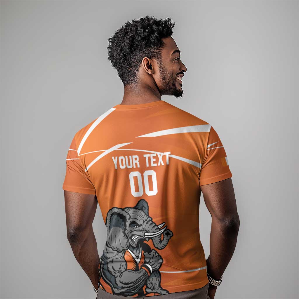 Afro Basketball Custom Ivory Coast T shirt Allez Les Elephants LT14