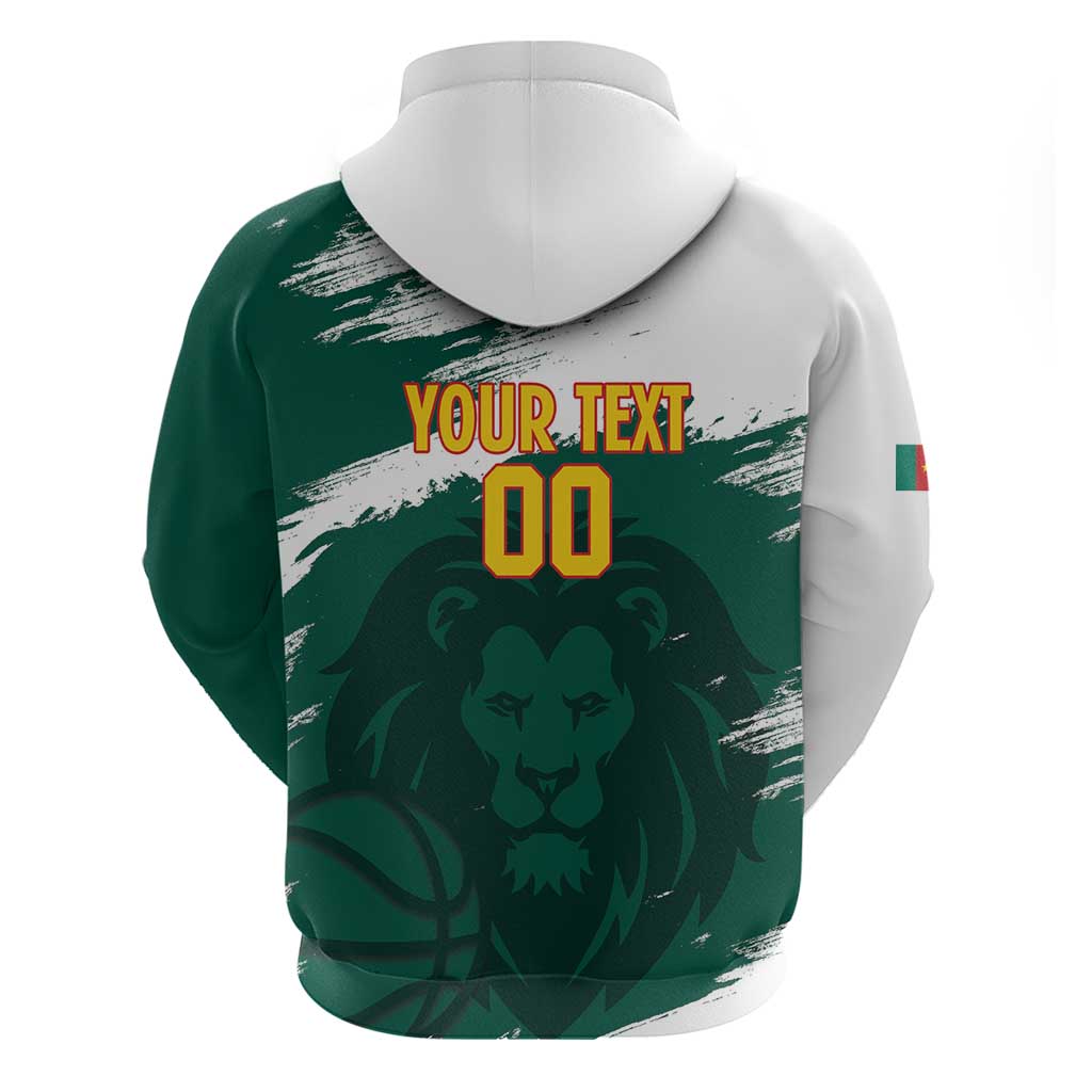 Cameroon Basketball Custom Hoodie Come On Indomitable Lions LT14