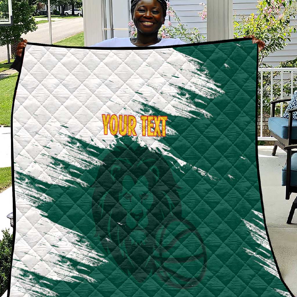 Afro Basketball Custom Cameroon Quilt Come On Indomitable Lions LT14