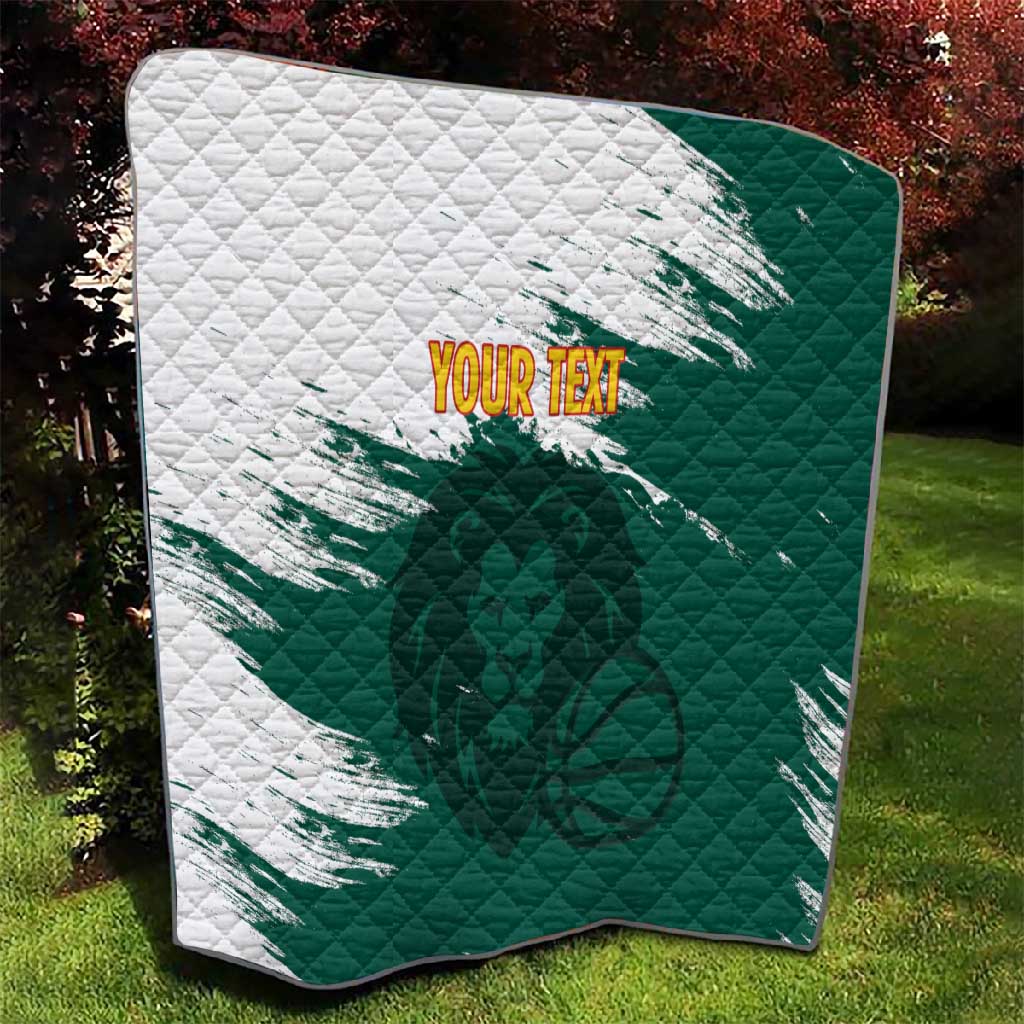 Afro Basketball Custom Cameroon Quilt Come On Indomitable Lions LT14