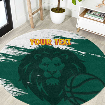 Afro Basketball Custom Cameroon Round Carpet Come On Indomitable Lions LT14