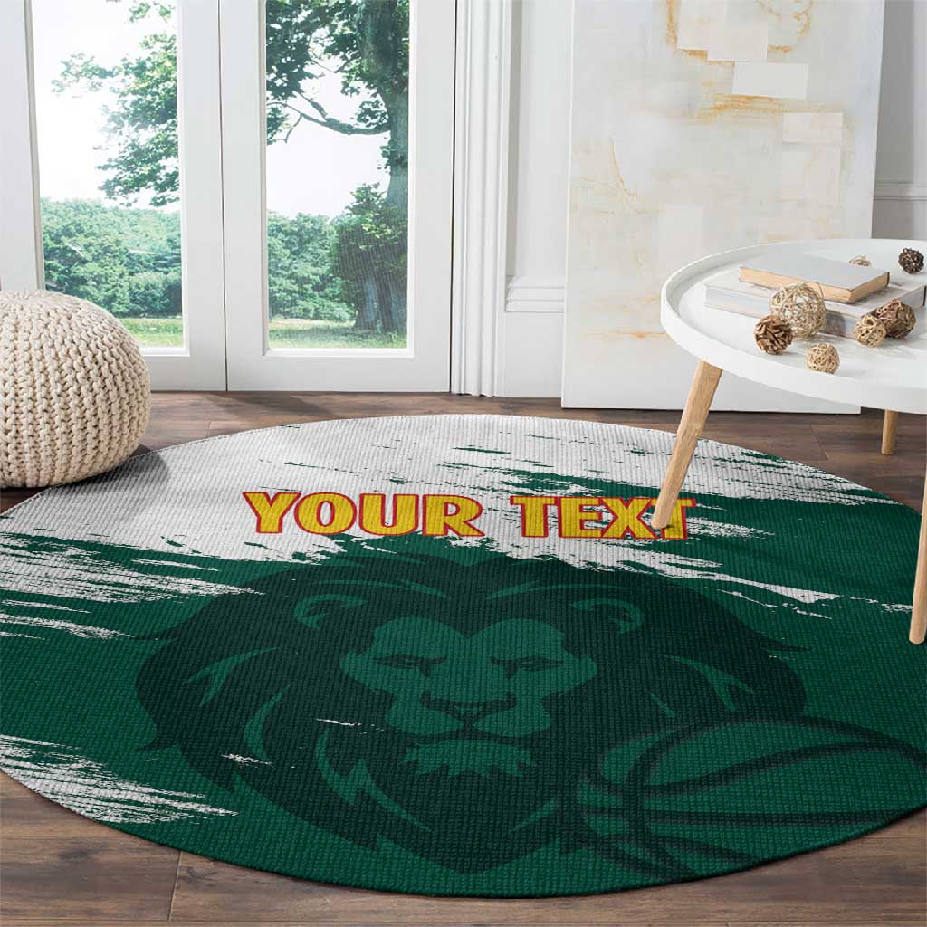 Afro Basketball Custom Cameroon Round Carpet Come On Indomitable Lions LT14