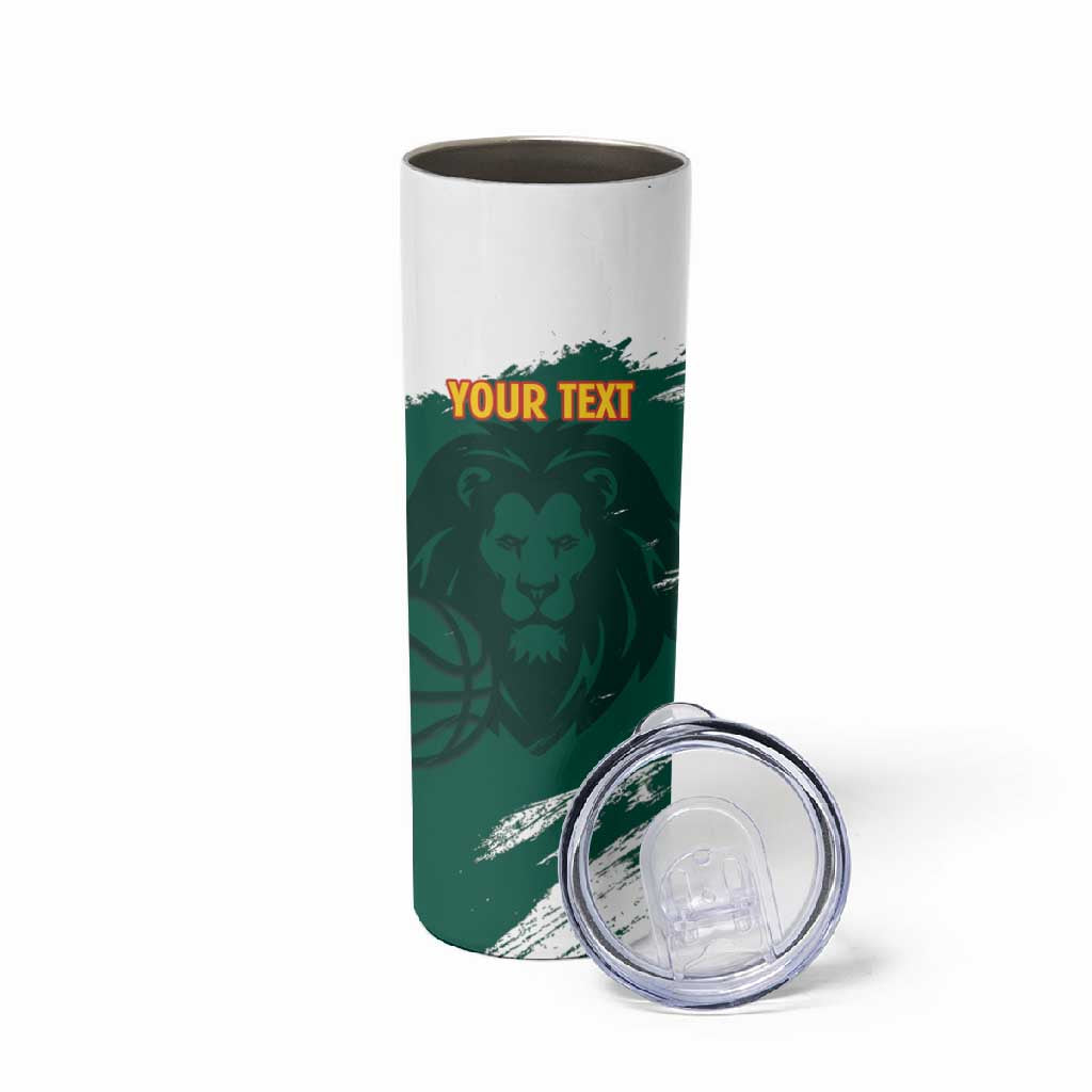 Afro Basketball Custom Cameroon Skinny Tumbler Come On Indomitable Lions LT14