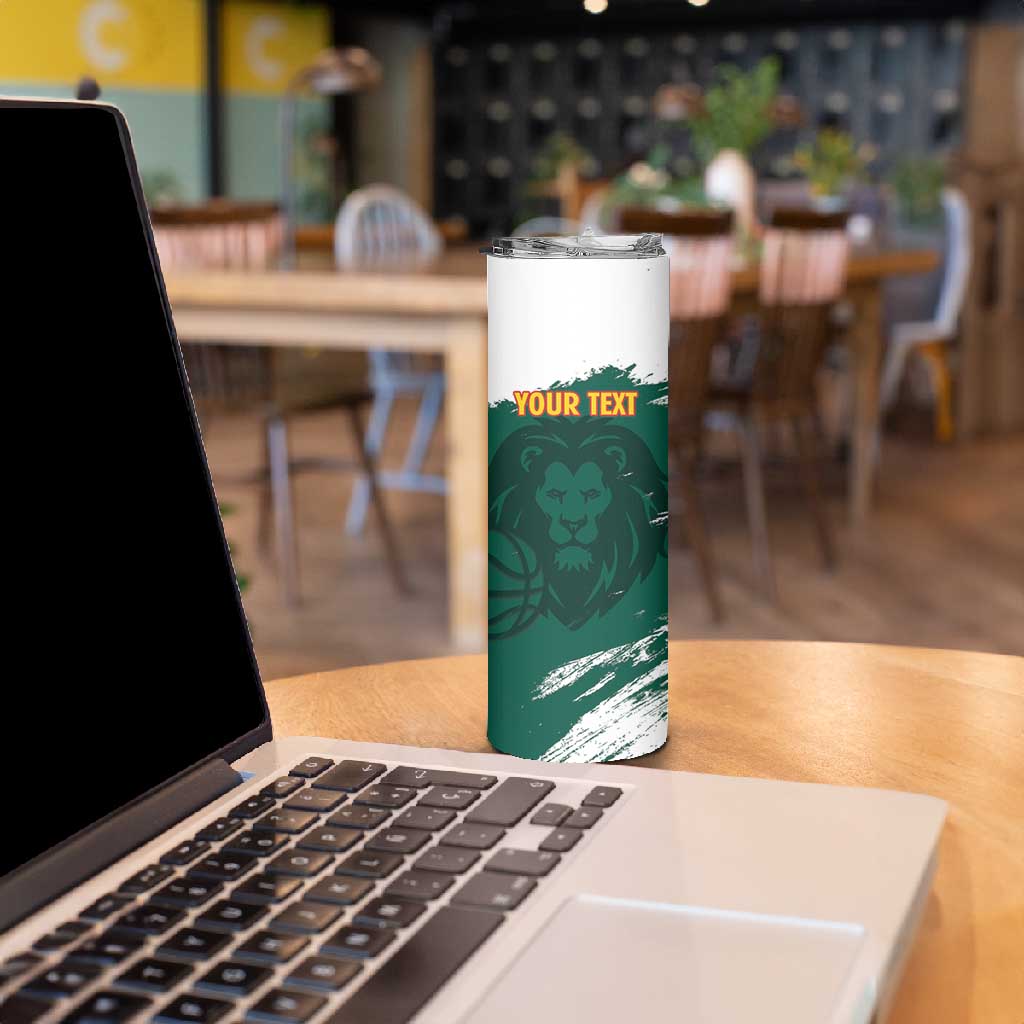 Afro Basketball Custom Cameroon Skinny Tumbler Come On Indomitable Lions LT14
