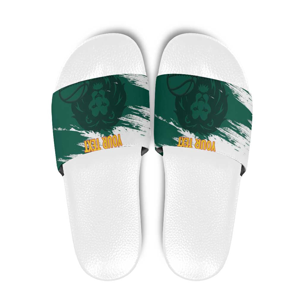 Cameroon Basketball Custom Slide Sandals Come On Indomitable Lions LT14