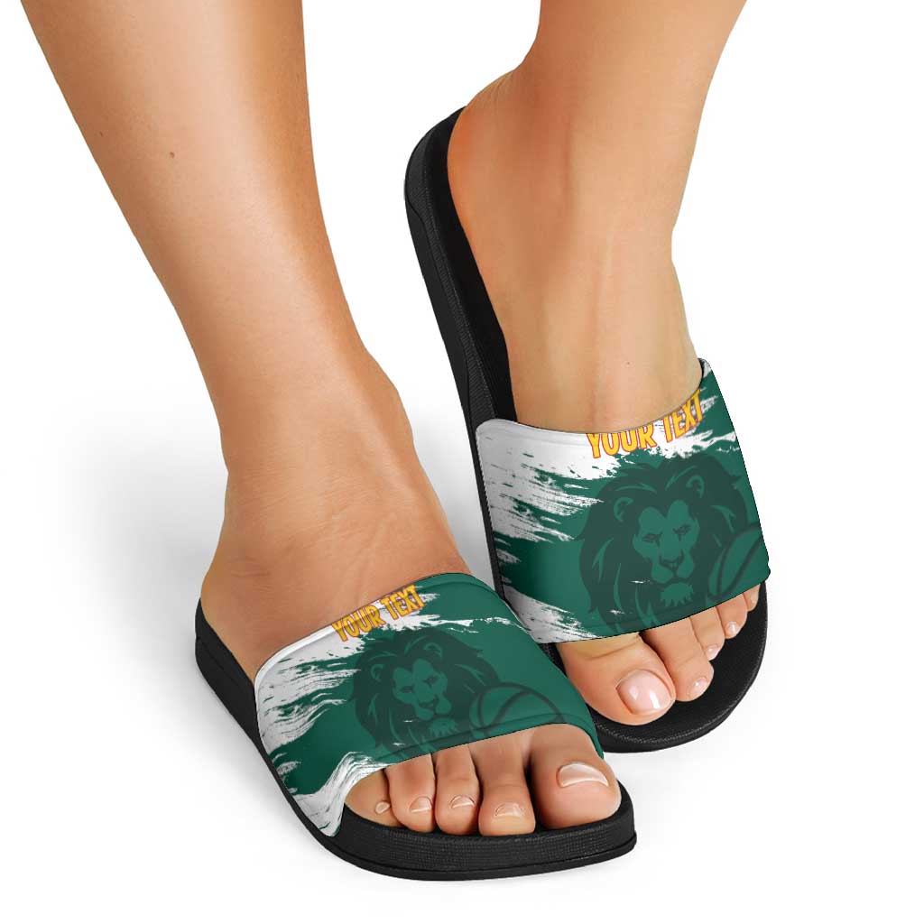 Cameroon Basketball Custom Slide Sandals Come On Indomitable Lions LT14