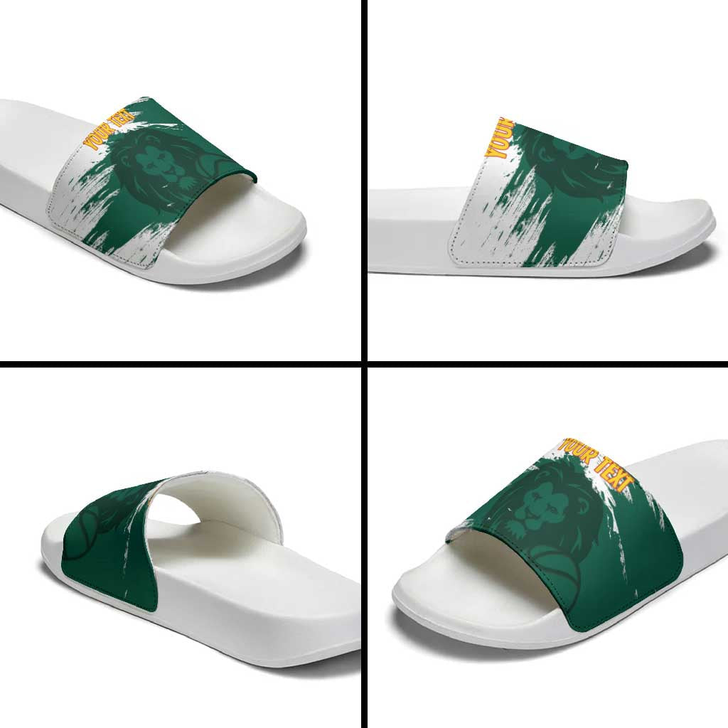 Cameroon Basketball Custom Slide Sandals Come On Indomitable Lions LT14