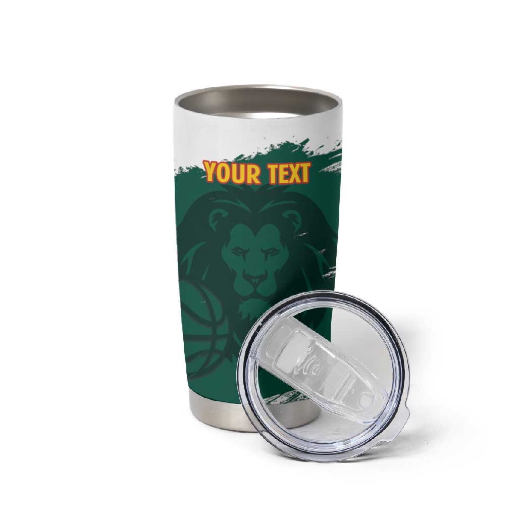Afro Basketball Custom Cameroon Tumbler Cup Come On Indomitable Lions LT14