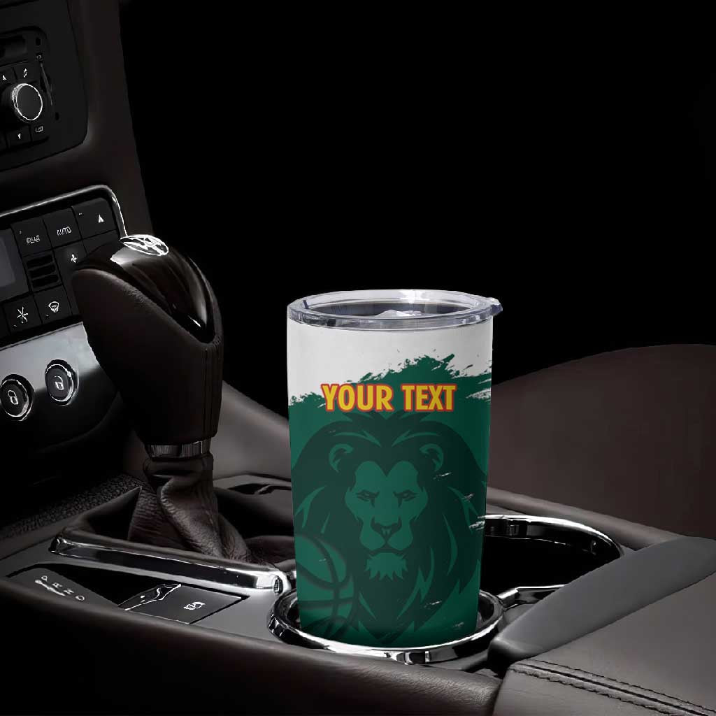 Afro Basketball Custom Cameroon Tumbler Cup Come On Indomitable Lions LT14