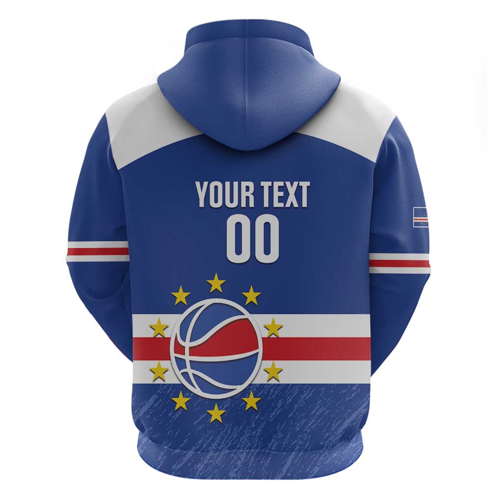 Cape Verde Basketball Custom Hoodie Come On Blue Sharks LT14