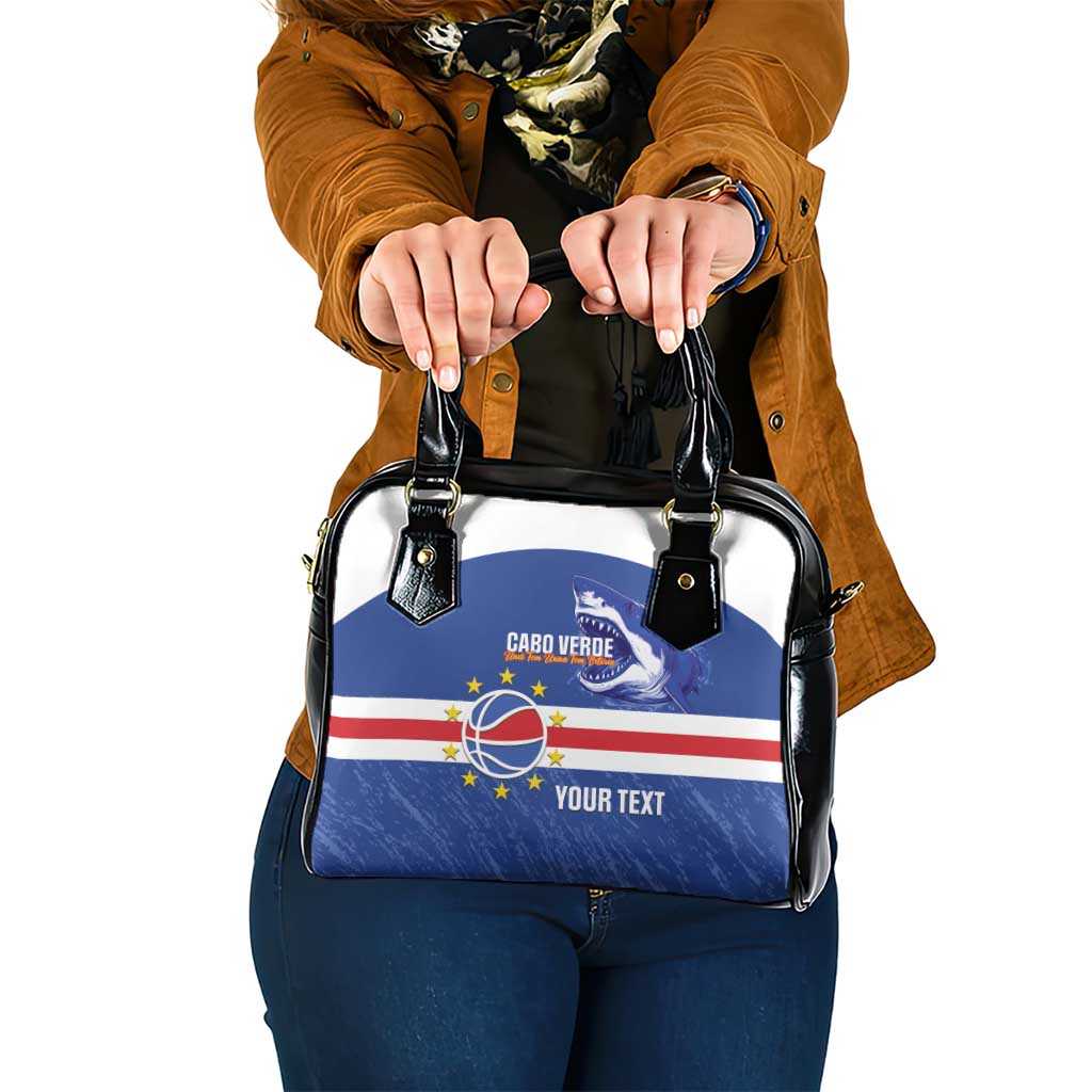 Cape Verde Basketball Custom Shoulder Handbag Come On Blue Sharks LT14