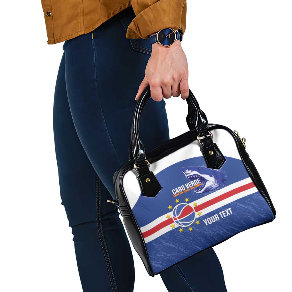 Cape Verde Basketball Custom Shoulder Handbag Come On Blue Sharks LT14