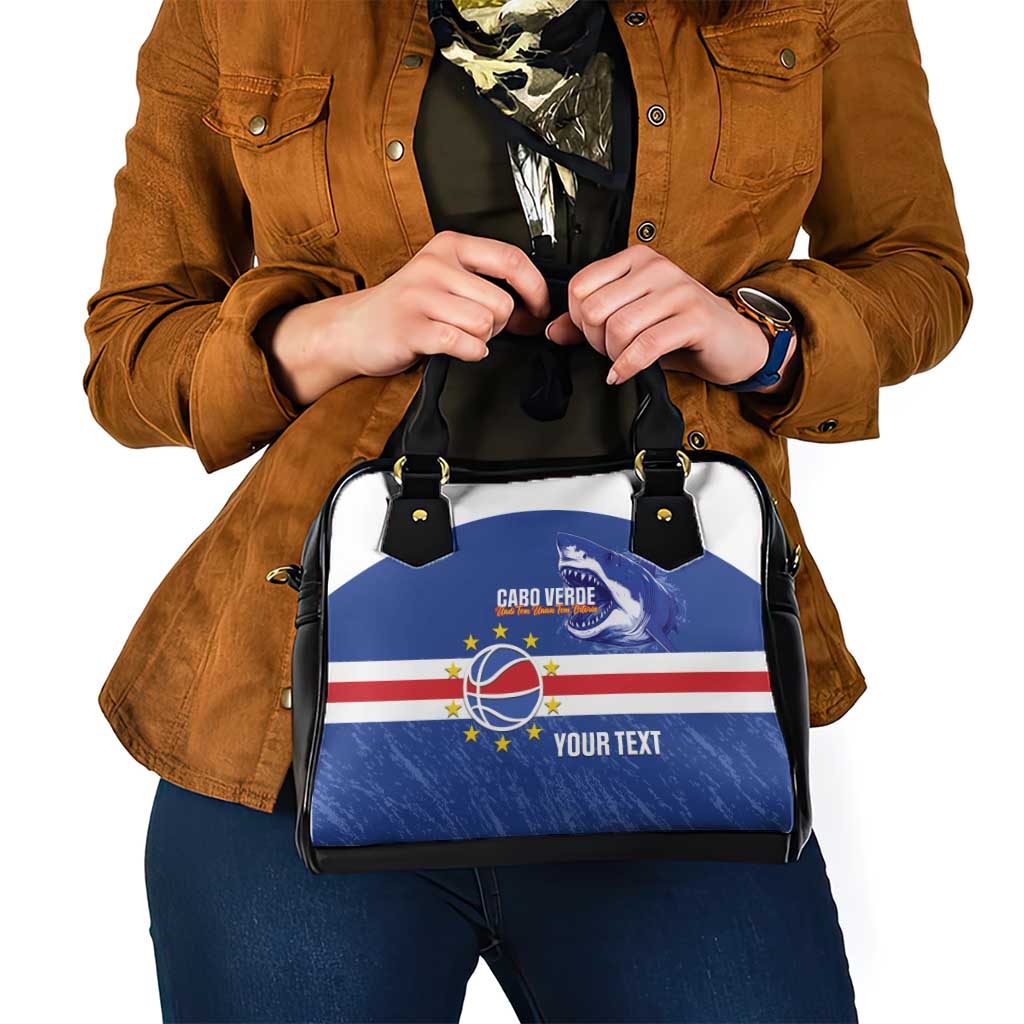 Cape Verde Basketball Custom Shoulder Handbag Come On Blue Sharks LT14