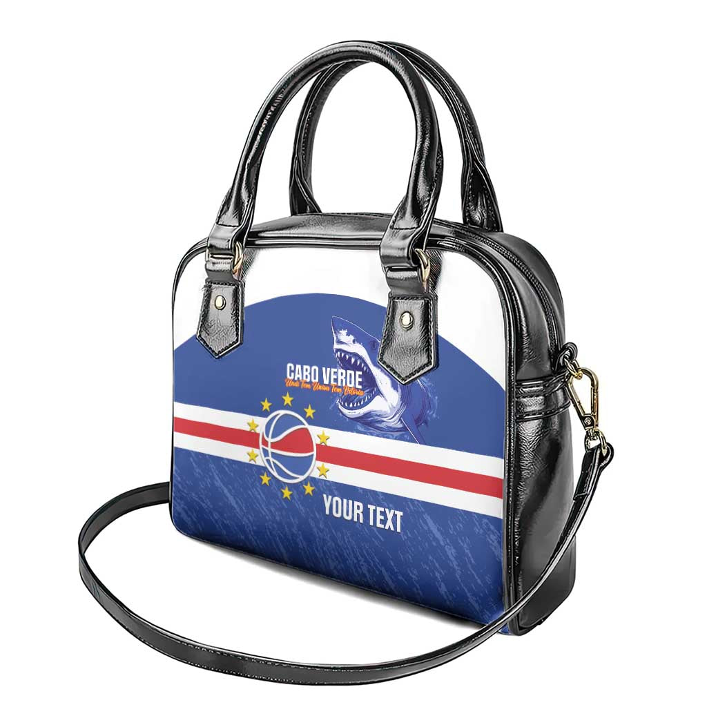 Cape Verde Basketball Custom Shoulder Handbag Come On Blue Sharks LT14